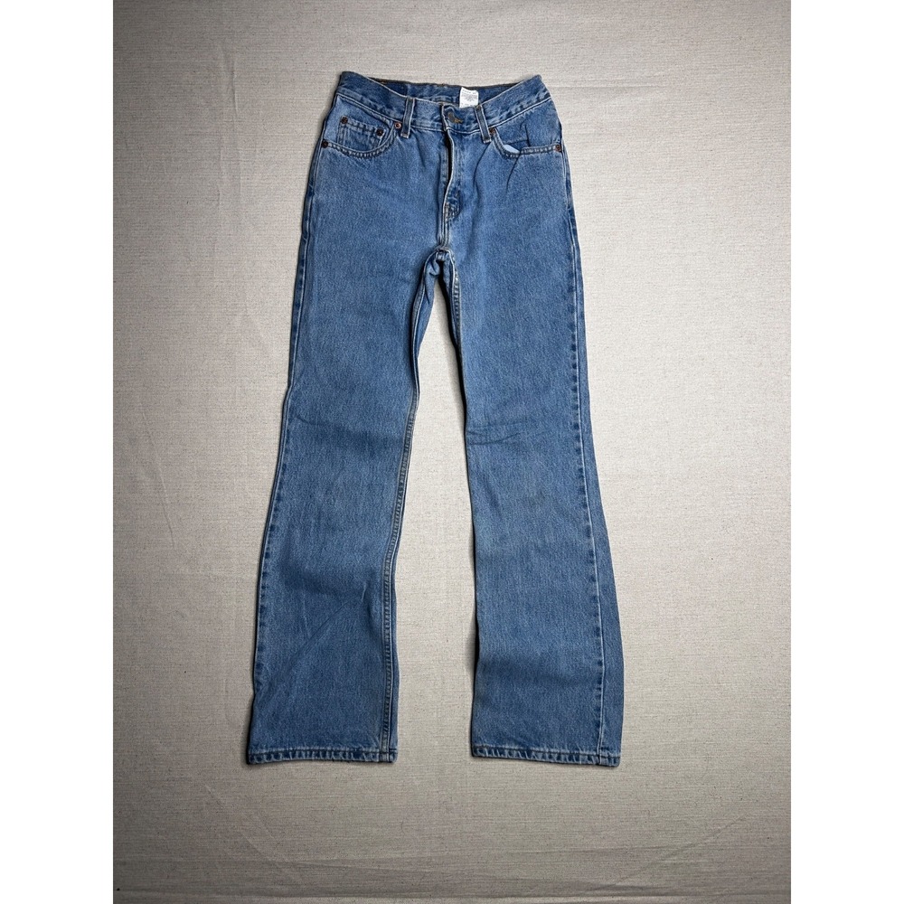 Vintage Levi's 517 Slim Fit Boot Cut Jeans Women's 5 JR Blue Denim USA Made